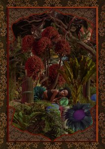 Sleeping Woman Fantasy Garden by CosmoZach