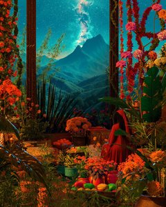 Starry Mountain Garden by CosmoZach