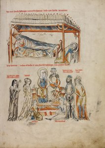 Heinrich Sleeping and Hedwig Praying. Heinrich and Hedwig with Their Children