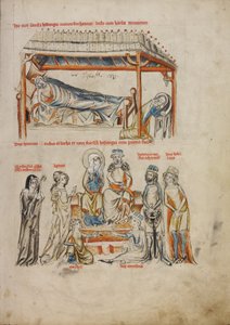 Heinrich Sleeping and Hedwig Praying; Heinrich and Hedwig with Their Children