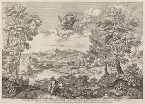 Jupiter in a Landscape by Crescenzio Onofri