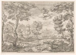 Adonis Attacked by a Wild Boar (Landscapes after Paintings in the Palazzo Theodoli in San Vito Romano)