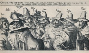 The Gunpowder Plot Conspirators, 1605, 1904 by Crispijn de Passe I