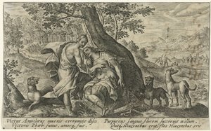 Apollo and Hyacinthus by Crispijn van de Passe (I)