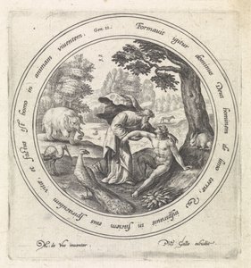 The Creation of Adam History of Adam and Eve (series title) by Crispijn van de Passe (I)