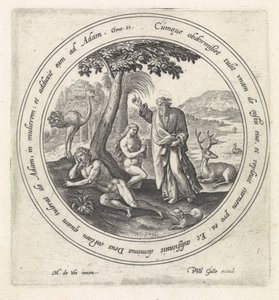 The Creation of Eve (series title: History of Adam and Eve) by Crispijn van de Passe (I)