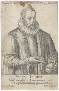 Portrait of Justus Lipsius (Moribvs Antiqvis) (title on object)