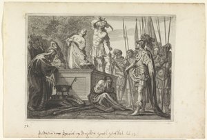 Sacrifice of Polyxena (Metamorphoses of Ovid) by Crispijn van de Passe (II)