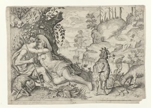 Polyphemus Catches Acis and Galatea by Crispijn van de Passe (II)