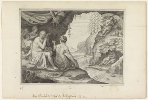 Polyphemus and Acis Loving Galatea (Metamorphoses of Ovid series) by Crispijn van de Passe (II)
