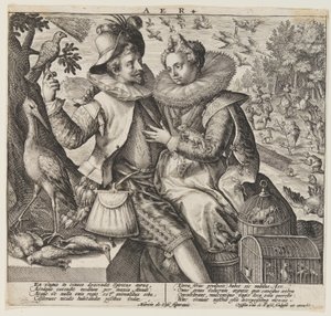 Air, from The Elements by Crispijn van de Passe I