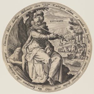 Calliope, from The Muses by Crispijn van de Passe I