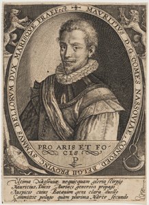 Maurice of Nassau, Prince of Orange by Crispijn van de Passe I