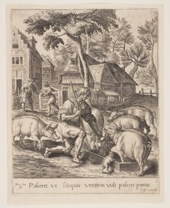The Son Feeding the Swine, from The Parable of the Prodigal Son
