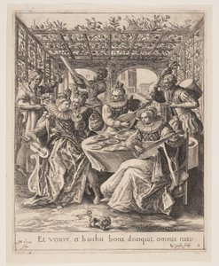 The Son Wasting his Heritage with Riotous Living, from The Parable of the Prodigal Son