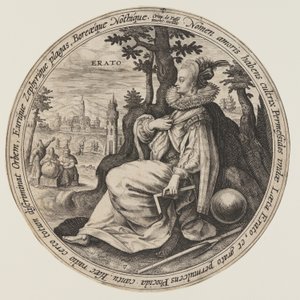 Urania, from The Muses by Crispijn van de Passe I