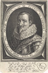 Portrait of Johann Tserclaes, Count of Tilly by Crispijn van de Passe the Elder