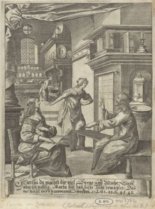 Christ in the House of Martha and Mary by Crispijn van den Queborn