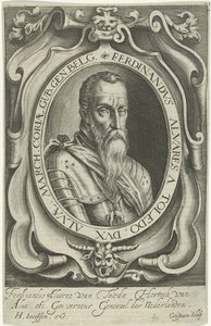 Portrait of Ferdinand Alvarez de Toledo, Duke of Alva by Crispijn van den Queborn