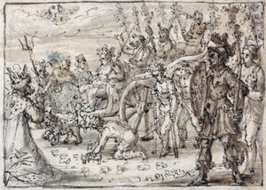 Triumphal entry of the Indian Bacchus into Thebes