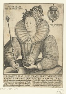 Portrait of Queen Elizabeth I of England, 1592 by Crispin  Passe