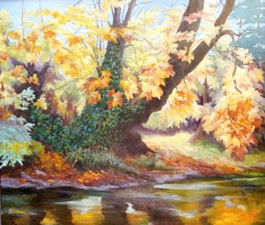Autumn on the Darent by Cristiana Angelini