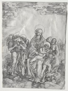 Virgin and Child with the Infant St. John by Cristofano Robetta