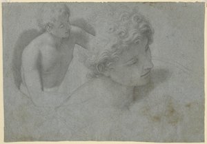 Two studies of a youth, c.1600-10 by Cristoforo Roncalli
