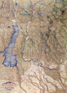 Map of Lake Garda and Surrounding Areas by Cristoforo Sorte