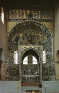 Apse and ciborium with mosaics, c.540