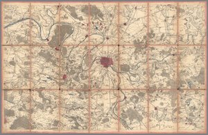 Geometric Map of France by Cassini by Cesar Francois Cassini de Thury