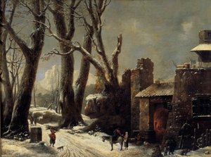 A First Snow in the Piemont by César van Loo
