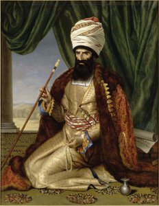 Portrait of Asker Khan, Ambassador of Persia, in Paris in 1808