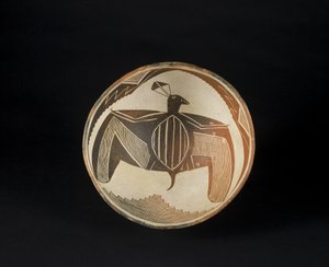 Bowl with Painted Motifs, c.1060-1110 by Culture Mimbres