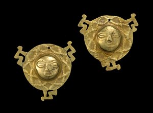 Pair of Ear Ornaments, 600-1600 AD