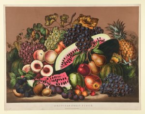 American Fruit Piece by Currier and Ives