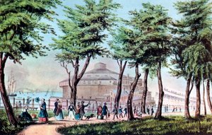 Castle Garden from the Battery, New York, 1848