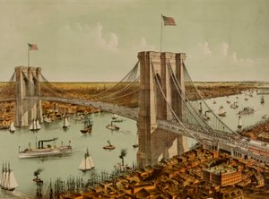 Great East River Suspension Bridge