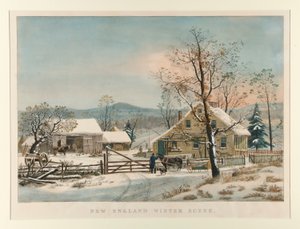 New England Winter Scene by Currier and Ives