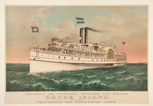 Providence and Stonington Steamship Co by Currier and Ives