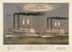 The Great Race on the Mississippi from New Orleans to St. Louis 1210 Miles