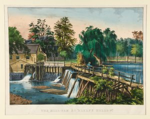 The Mill Dam by Currier and Ives