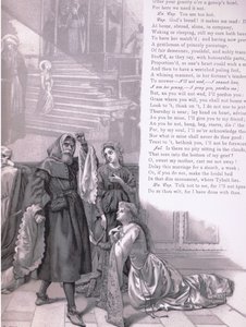 Juliet: "Is there no pity sitting in the clouds?", illustration from 