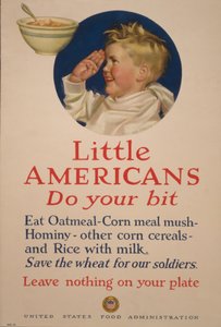Little Americans, do your bit. Save the wheat for our soldiers - Leave nothing on your plate by Cushman Parker