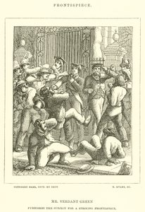 Mr Verdant Green furnishes the Subject for a Striking Frontispiece by Cuthbert Bede