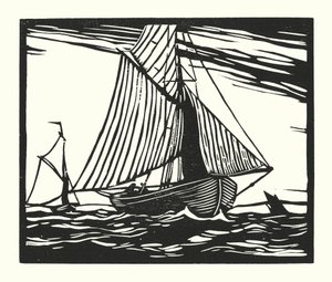 Fishing Boats and Barges: Fishing Smack, Early 19th Century by Cyril A. Wilkinson