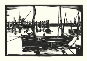 Fishing Boats and Barges: Folkestone Beam-Trawler by Cyril A. Wilkinson