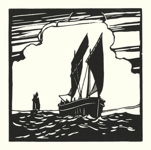 Fishing Boats and Barges: Mounts Bay Drifter by Cyril A. Wilkinson
