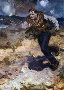 Heroic Middy Carrying Ammunition to Hard-Pressed British Fighters by Cyrus Cuneo