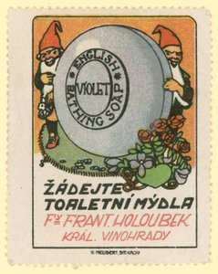 Frantisek Holoubek Violet English bathing soap by Czech School